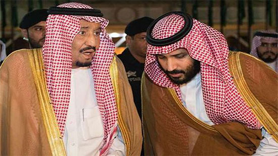 العاهل السعودي ومحمد بن سلمان 