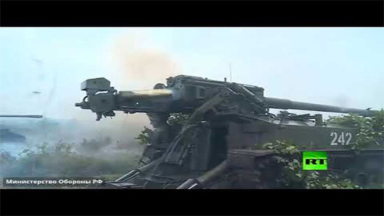 فيديو .. المدفعية الروسية تدمر دبابات عدو بطلقة نارية واحدة