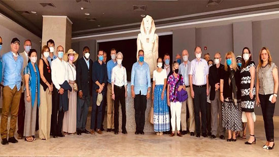 وزير السياحة والآثار و٣٠ سفيراً من سفراء الدول الأجنبية في مصر في زيارة إلى متحف شرم الشيخ