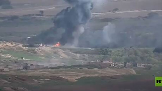 القوات الأرمنية تنشر فيديو لصد هجوم أذربيجاني بالدبابات