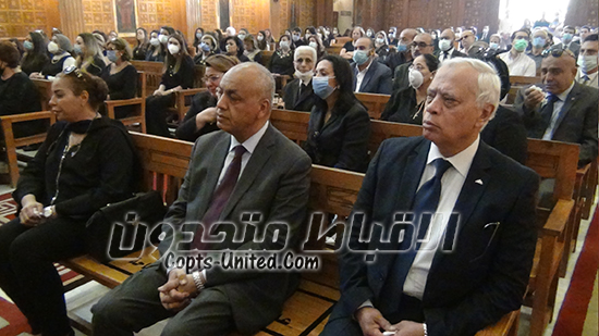  جنازة النائبة مني منير بحضور عدد كبير من أعضاء مجلس النواب
