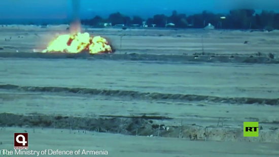 بالفيديو.. لحظة إسقاط طائرة أن-2 الأذربيجانية