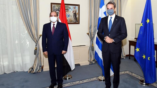 السيسي يلتقي رئيس وزراء اليونان : نقدر مواقف بلادكم تجاه مصر 