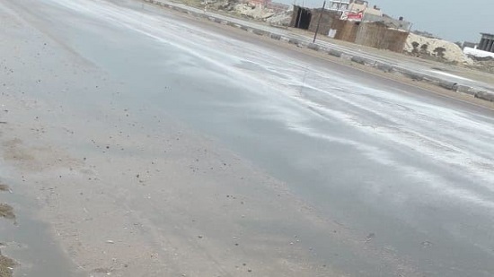 أمطار غزيرة على مدن ومراكز محافظة كفر الشيخ
