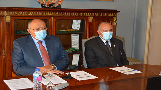 وزيرا الخارجية والري يشاركان في اجتماع مصر وأثيوبيا والسودان حول مفاوضات سد النهضة