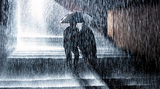 الحب تحت المطر