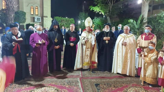 الكنيسة القبطية تشارك الأرمن الكاثوليك الاحتفال بشهدائهم