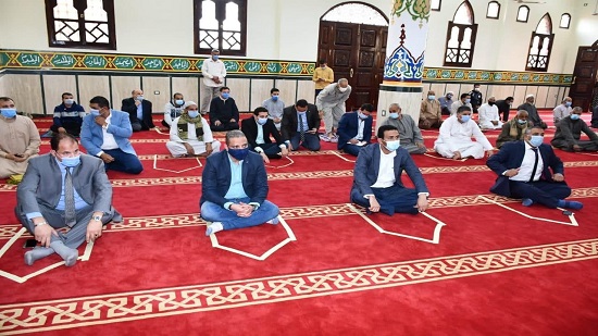 بالصور..محافظ الفيوم : 3 مليون جنية  لتجديد مسجد رحيم 
