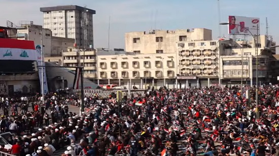  فيديو .. أنصار مقتدى الصدر يحتجون في بغداد 
