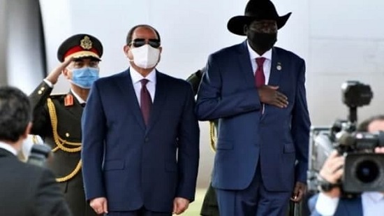  الرئيس السيسي يصل إلى جنوب السودان
