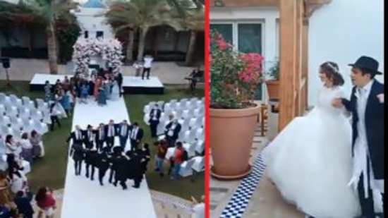 أول حفل زفاف يهودي رسمي في الإمارات وإسرائيل : الله يديم الأفراح
