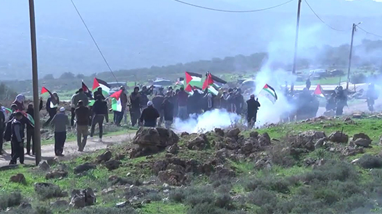 فيديو.. القوات الإسرائيلية تطلق الغاز وتصيب العشرات باختناق غربي سلفيت