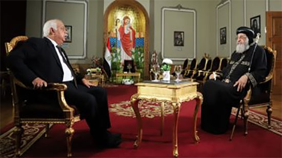 الإعلامي حمدي رزق في لقاءه مع البابا تواضروس
