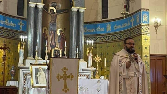 الأب بولس ساتي يترأس احتفال عيد العذراء بكاتدرائية مصر الجديدة