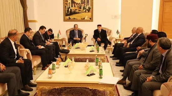 رئيس المخابرات المصرية يلتقي عقيلة صالح وحفتر فى بنغازي