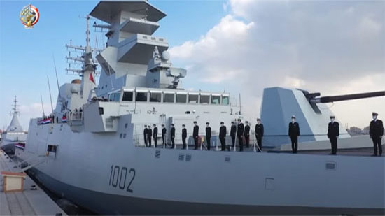 صول الفرقاطة الجلالة لقاعدة الإسكندرية البحرية