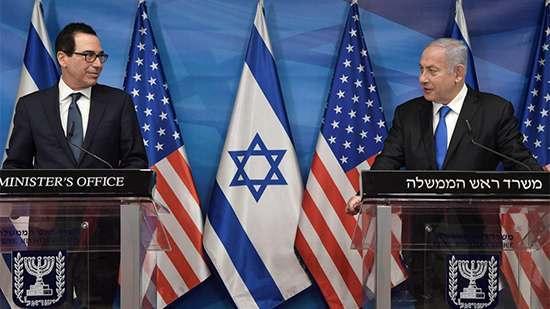 رئيس الوزراء الإسرائيلي ووزير الخزانة الأمريكي