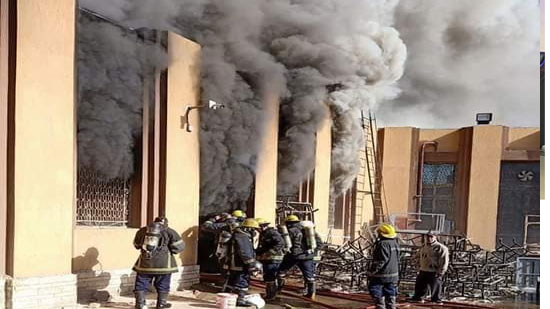 الصحة تعلن السيطرة على حريق بالورشة المركزية للوزارة بالعباسية.. ولاخسائر فى الأرواح