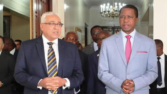 الرئيس الزامبي يستقبل السفير المصري في لوساكا بمناسبة إنتهاء فترة عمله