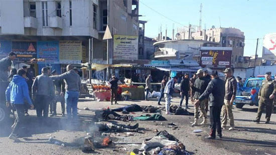 تفجير انتحاري مزدوج بوسط بغداد