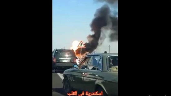 بالفيديو.. لحظة انفجار سيارة محملة بأسطونات البوتاجاز
