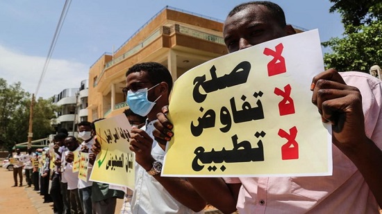  الأحزاب السودانية ترفض التطبيع مع إسرائيل 
