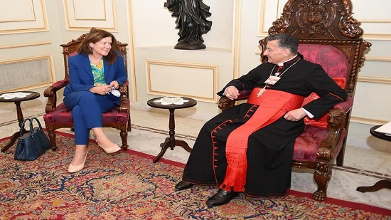  السفيرة الأميركية بلبنان تلتقي البطريرك الراعي بخصوص إنقاذ لبنان من أزماته السياسية
