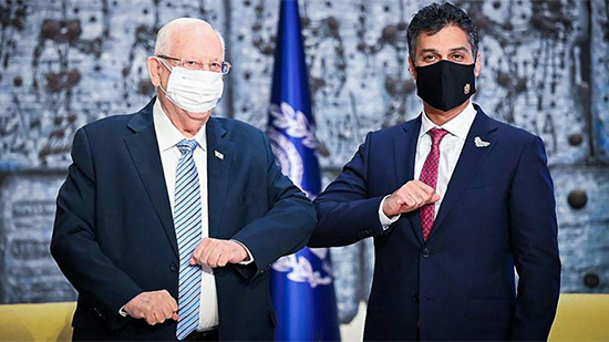 الرئيس الإسرائيلي ومحمد آل خاجة