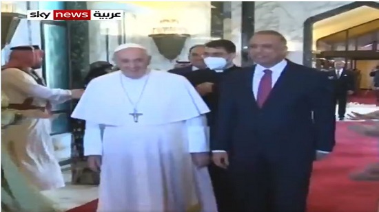 إستقبال البابا فرنسيس في العراق بالعاصمة بغداد بالأغاني التراثية