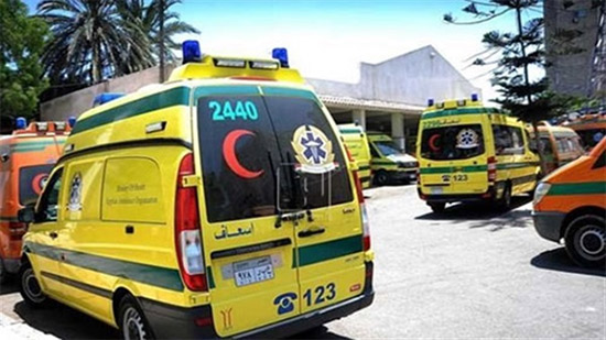 الدفع بـ36 سيارة إسعاف لنقل ضحايا حادث قطاري سوهاج