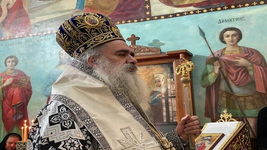 مطران القدس يترأس خدمة البروجيازميني بدير القديسين يواكيم وحنة