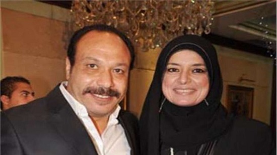 الفنان الراحل خالد صالح وزوجته