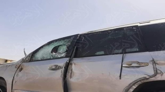 الأولي لحادث انقلاب سيارة وزير الشباب والرياضة
