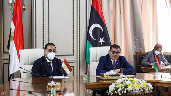 جانب من اجتماعات الوفد المصري بالجانب الليبي