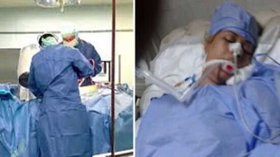 إصابة زوجة بغيبوبة خلال عملية ولادة قيصرية 