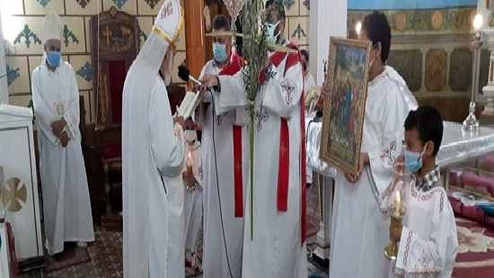  كنيسة العذراء الحبل بلا دنس بأسوان تحتفل بأحد الشعانين المبارك
