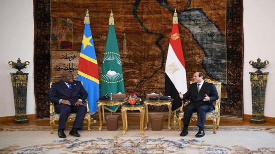 السيسي يعرب عن تقدير مصر لجهود الرئيس الكونغولي والثقة في قدرته للتعامل مع ملف سد النهضة