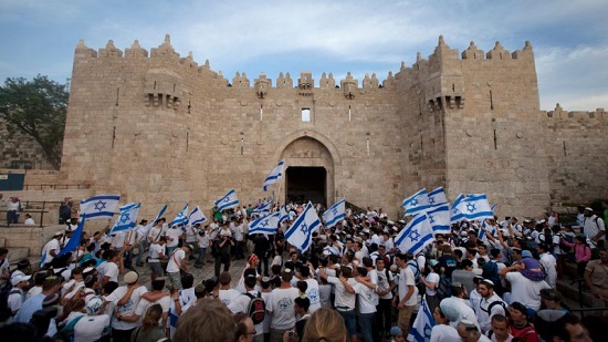مسيرة إسرائيلية ضخمة  بمناسبة ذكرى توحيد القدس