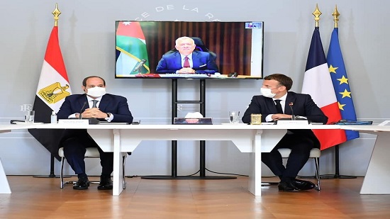  الرئيس عبدالفتاح السيسي مع  الرئيس الفرنسي إيمانويل ماكرون