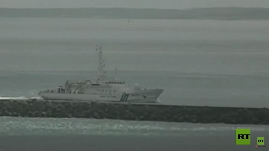  فيديو .. سقوط قتلى في اصطدام سفينة صيد يابانية بسفينة روسية قبالة هوكايدو 
