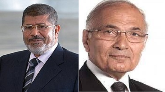 انتخابات الرئاسة المصرية بين حزب الحرية والعدالة محمد مرسي والفريق أحمد شفيق