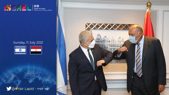  وزير الخارجية يلتقي نظيره الإسرائيلي في بروكسل 
