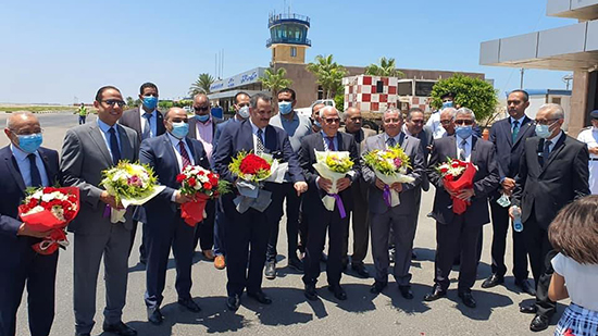 مطار بورسعيد يستقبل أول رحلة طيران داخلية