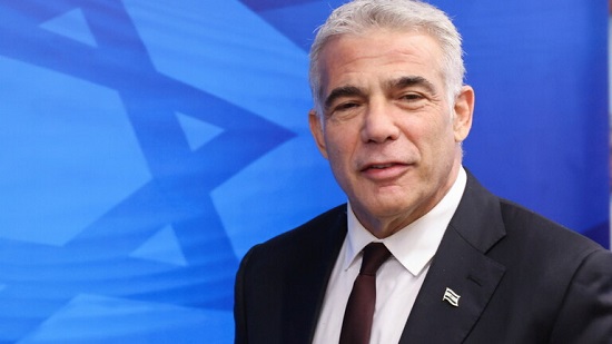  وزير الخارجية الإسرائيلي، يائير لابيد