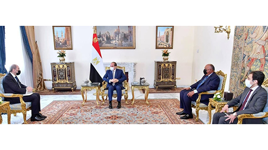 الرئيس السيسي يستعرض مع وزير الخارجية الأردني آخر مستجدات الأوضاع في المنطقة خاصةً الوضع في لبنان