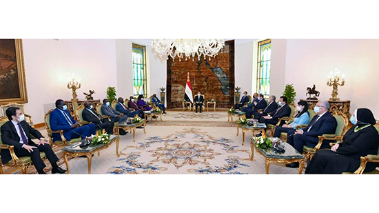 الرئيس السيسي يؤكد لنائب رئيس جنوب السودان استمرار مصر في تقديم الدعم الفني لبلاده على كافة الأصعدة