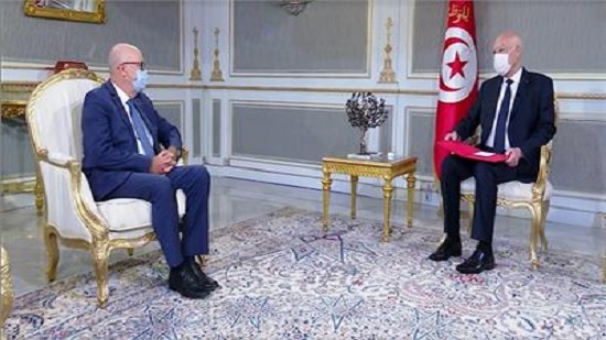  رئيس تونس قيس سعيد،- مروان العباسي،