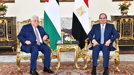 الرئيس السيسي يستقبل الرئيس الفلسطيني 