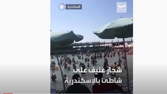  فيديو.. شجار عنيف على شاطئ في الإسكندرية