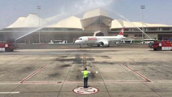 مطار شرم الشيخ الدولى يستقبل أولى رحلات شركة الخطوط السويسرية Swiss Air 